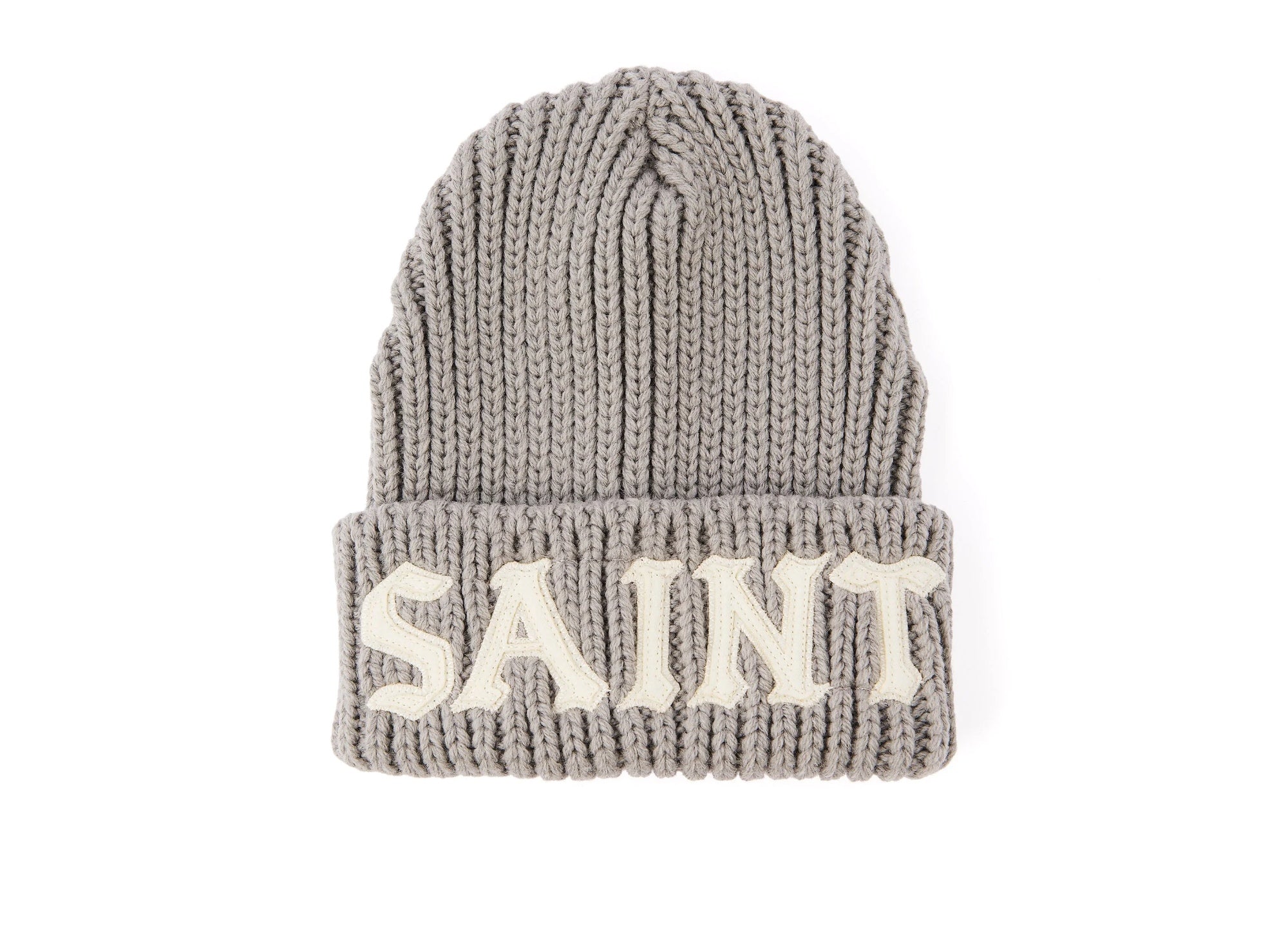 まさお　SAINT ROOM KNIT CAP SAINT MICHAEL Saint Michael 'Saint' Knit Cap in Grey – Oneness Boutique