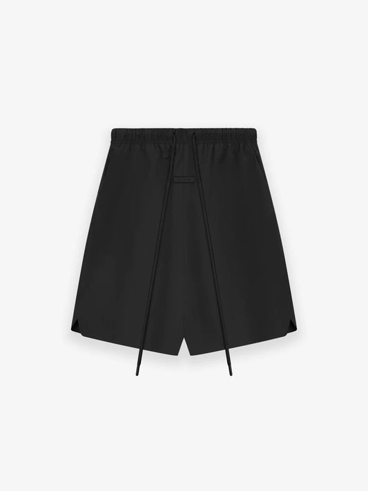 Fear of God Essentials Nylon Relaxed Shorts in Jet Black