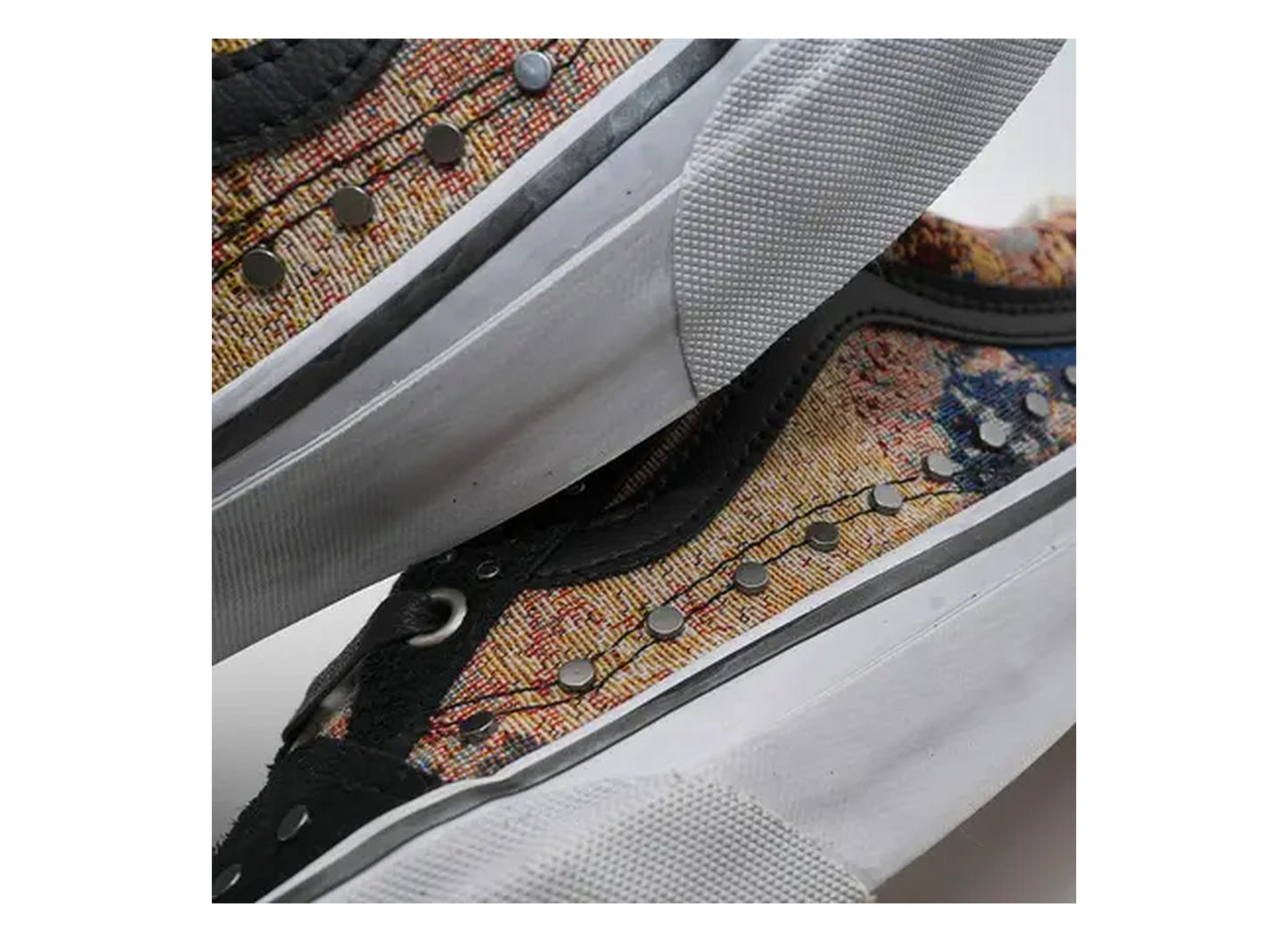 Vans LX SK8-Hi Reissue 38 Floral Rivets Black Multi rivet detail
