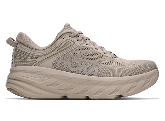 Women's Hoka Bondi 7 in Archival Taupe – side view