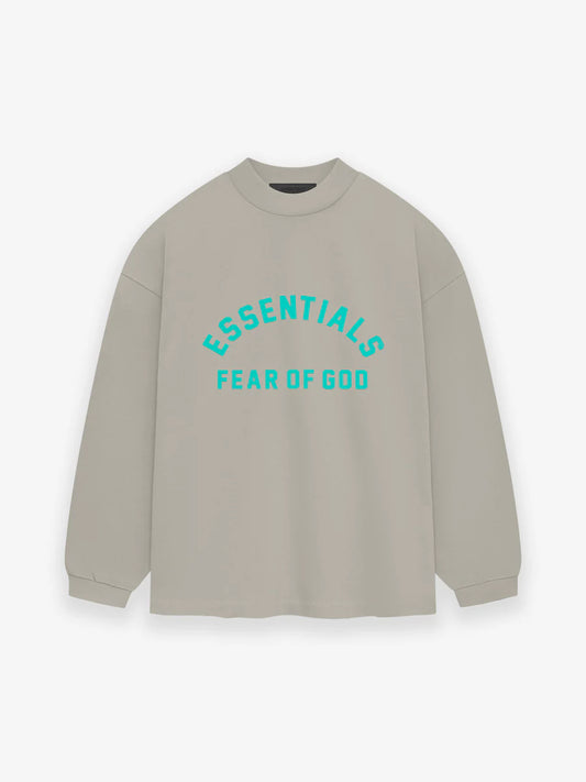 Fear of God Essentials Longsleeve T-Shirt in Seal