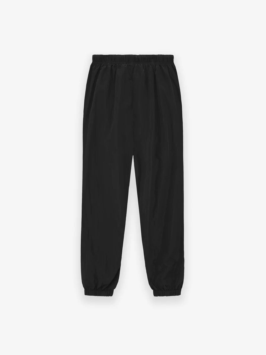 Fear of God Essentials Crinkle Nylon Trackpants in Jet Black