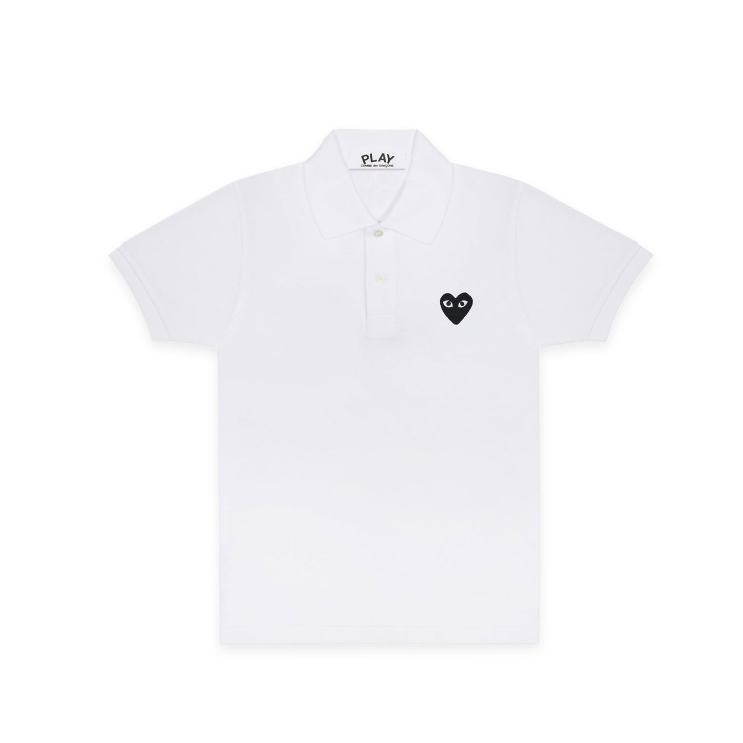 Chemise boutonnée à cœur noir Comme des Garçons Play