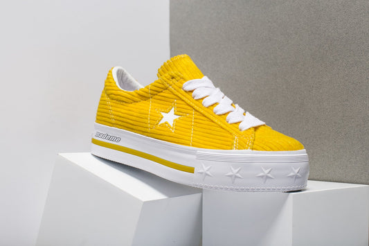 Converse x MadeMe Women's One Star Platform Ox Low Top 'Vibrant Yellow'