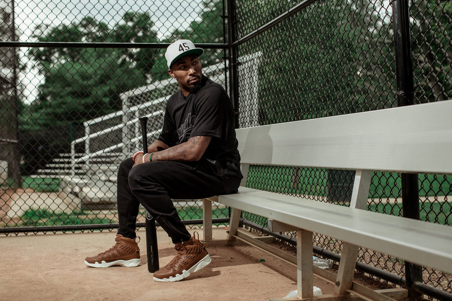 JORDAN Jumpman True 45 Fitted Baseball Hat Birmingham Barons