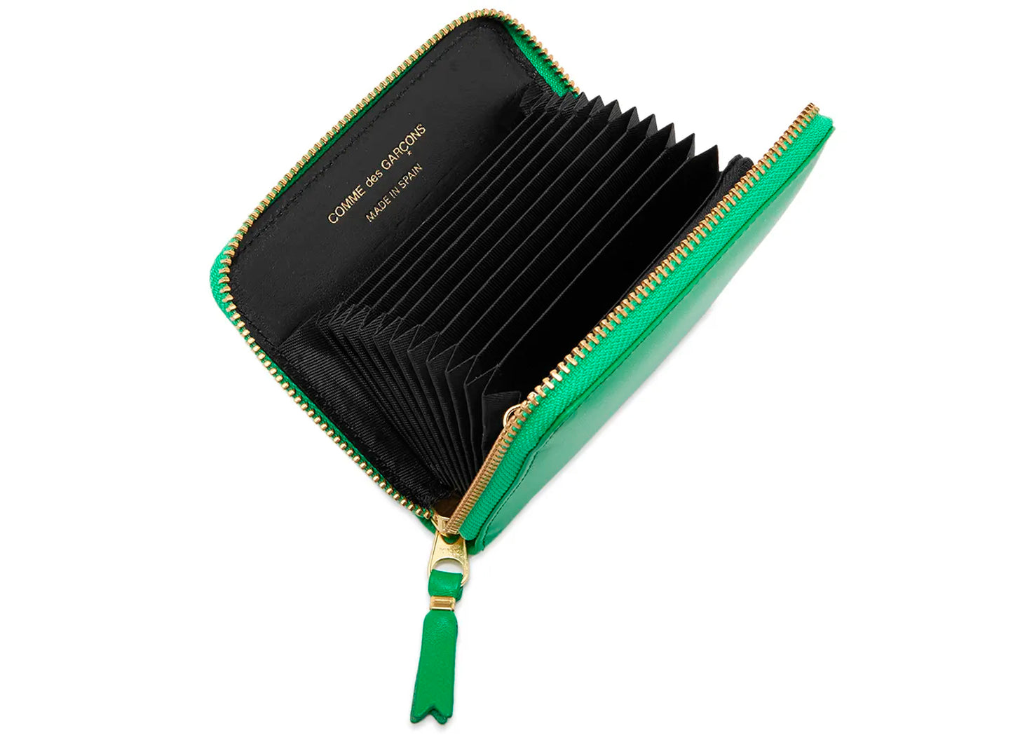 Comme des Garçon Classic Leather Wallet in Green