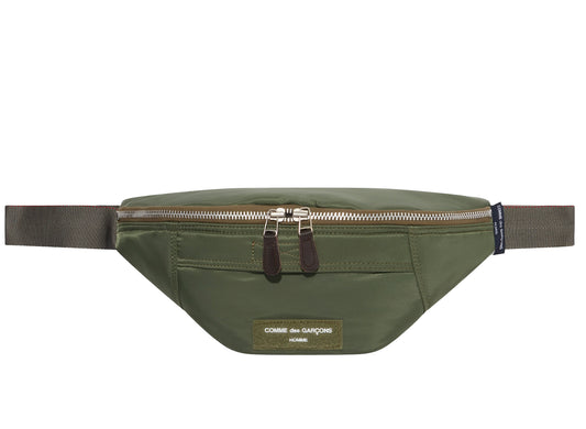 Comme des Garçon Nylon Twill Crossbody Pouch in Olive