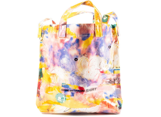 Comme des Garçon SHIRT x Futura Tote Bag in Yellow