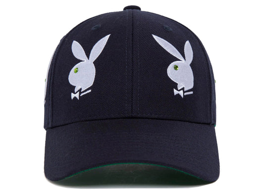 HUF Playboy Rhinestone 6 Panel Hat in Navy