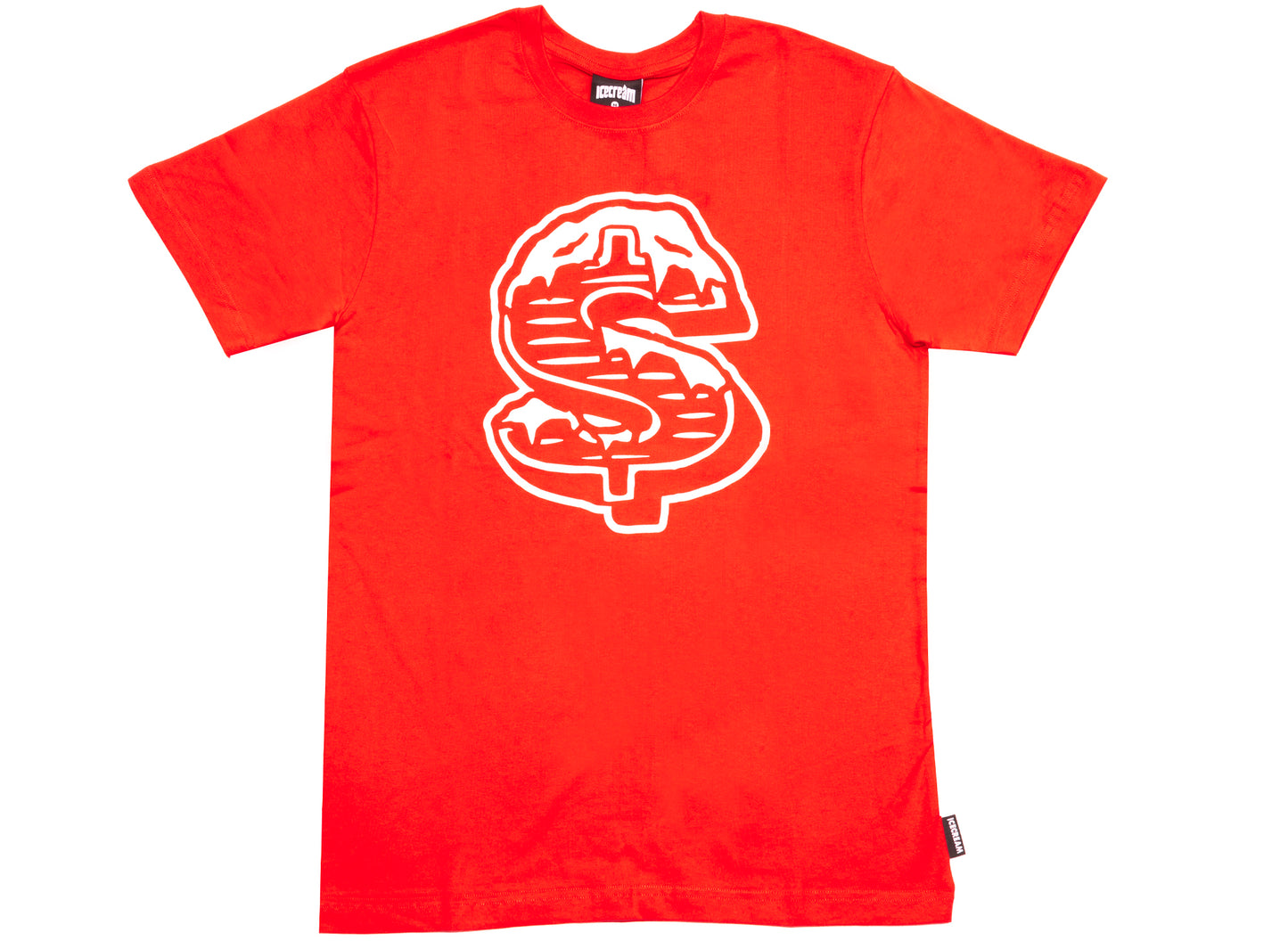 T-shirt Ice Cream Dollar manches courtes rouge
