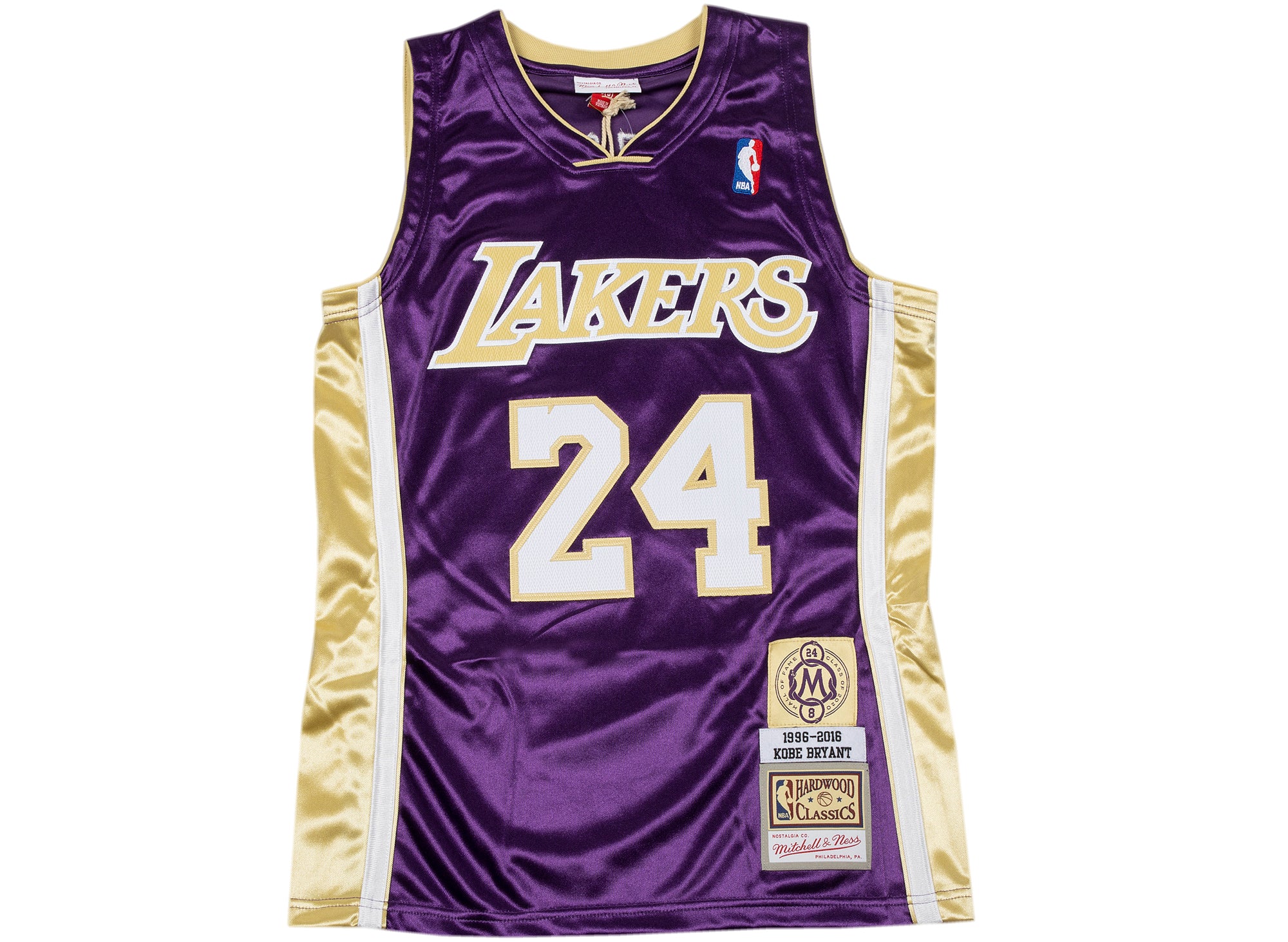 Mitchell & Ness Men's Los Angeles Lakers Kobe Bryant Hall of Fame Patch  Jersey