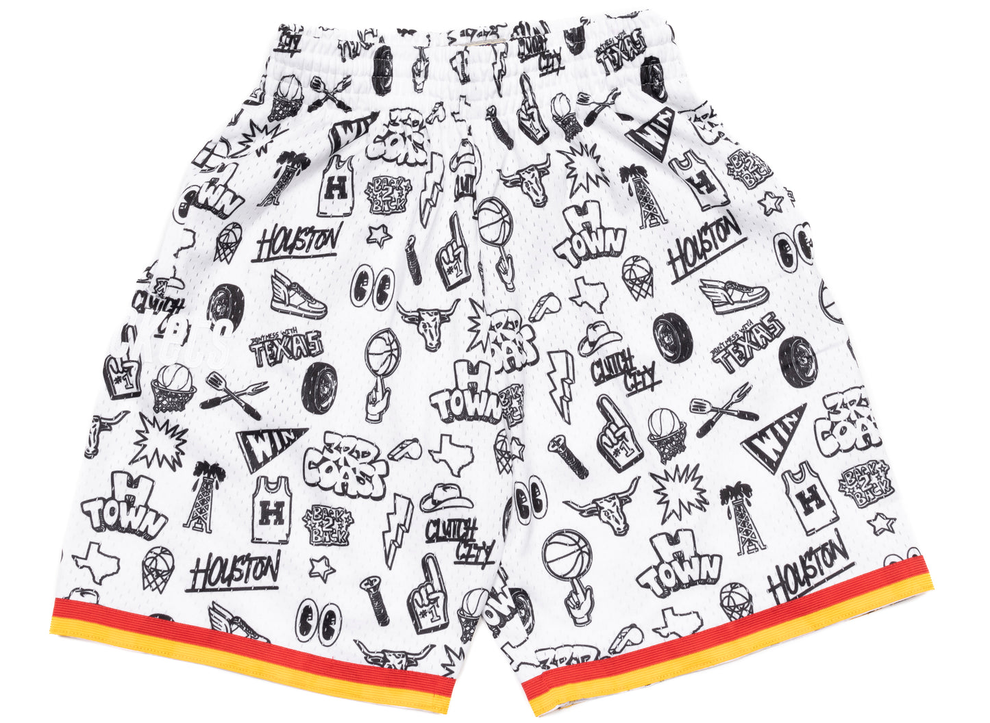 Mitchell & Ness NBA 1993 Rockets Doodle Swingman Shorts
