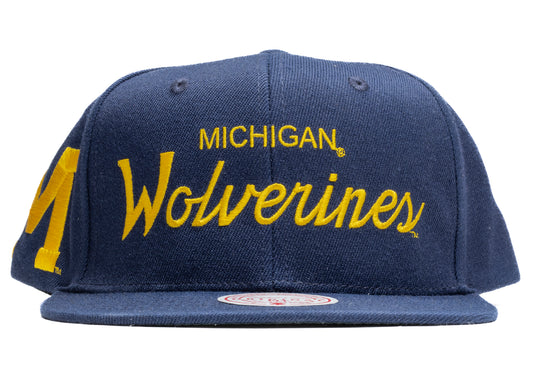 Mitchell & Ness NCAA JUST DON DRAFT SNAPBACK MICHIGAN