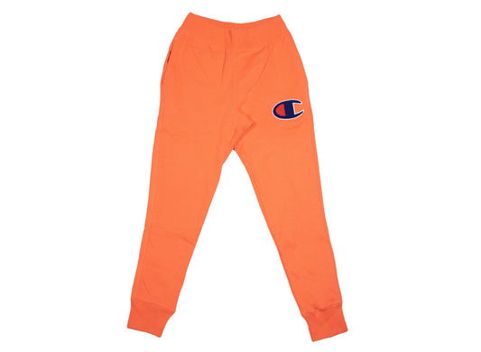 Champion Men's Reverse Weave Jogger 'Chenille Logo' - Groovy Papaya