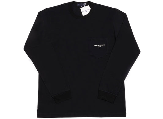 Comme des Garçons HOMME L/S Pocket Tee in Black