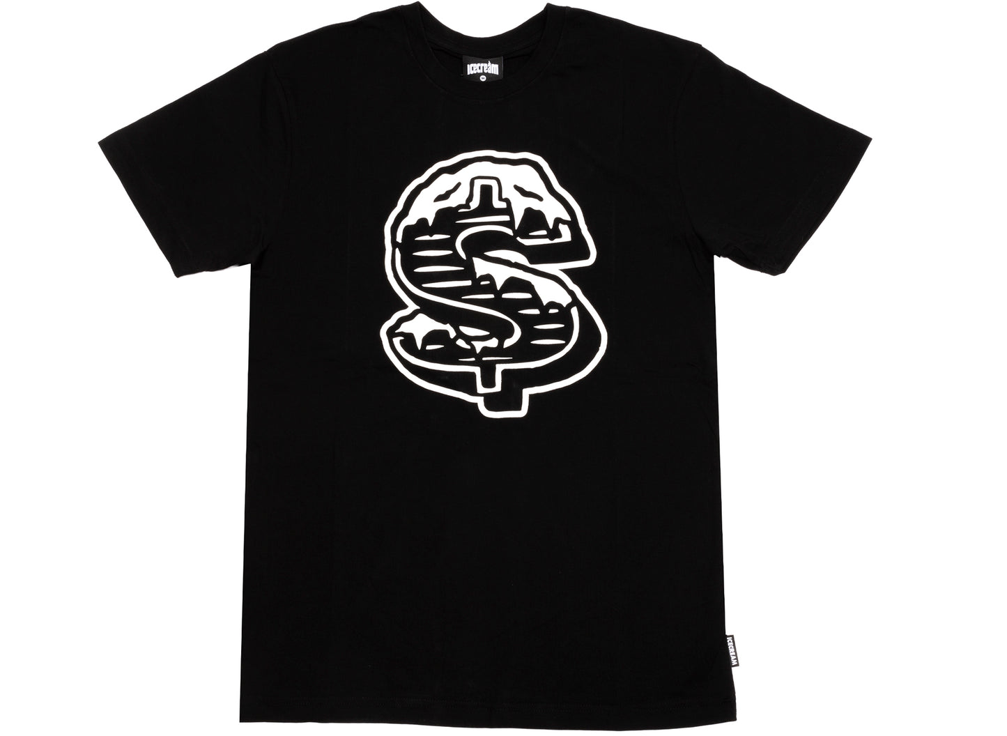 T-shirt Ice Cream Dollar manches courtes noir