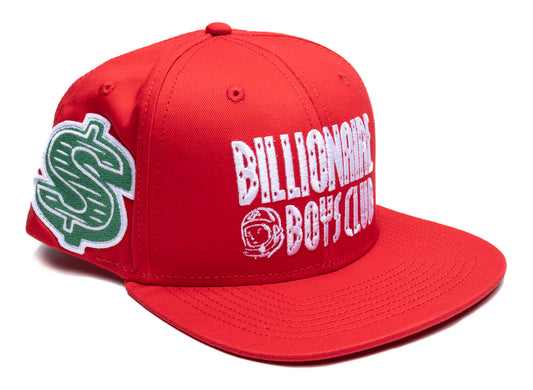 BBC Dollar Snapback Hat in Red