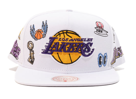 Mitchell & Ness NBA Hand Drawn Lakers Snapback