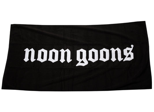 Noon Goons OE Beach Towel in Black