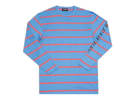 Pleasures Scream Striped LS Bright Blue