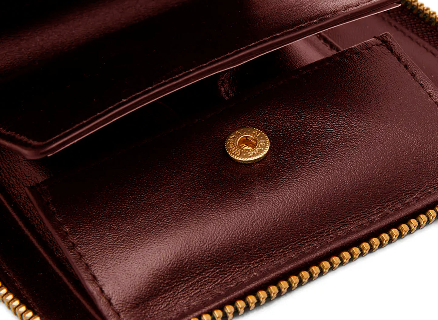 Comme des Garçon SA2100 Zipper Pull Wallet in Red