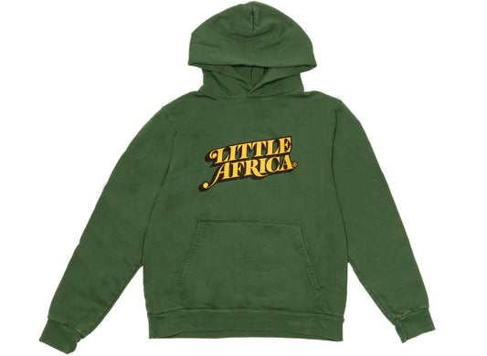 Little Africa Trademark Logo Hoodie in Green