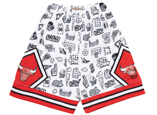 Mitchell & Ness NBA 1997 Bulls Doodle Swingman Shorts