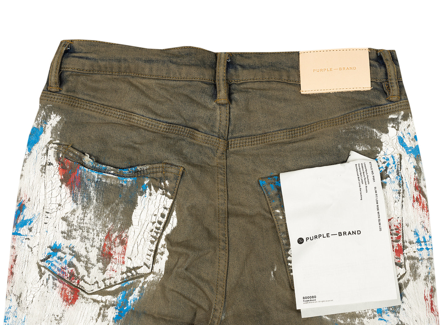 Purple Brand Indigo Cracked Jeans