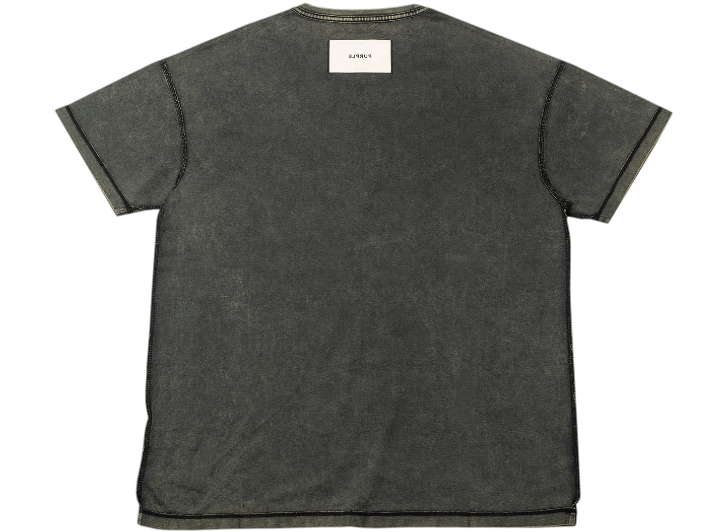 Purple Brand Mercerized Inside-Out Tee in Black