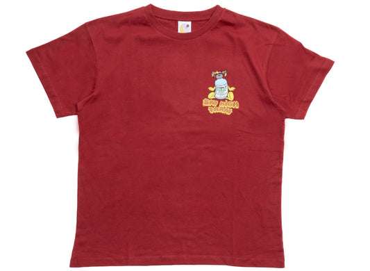 Sky High Farm Flatbush Printed Tee in Burgundy