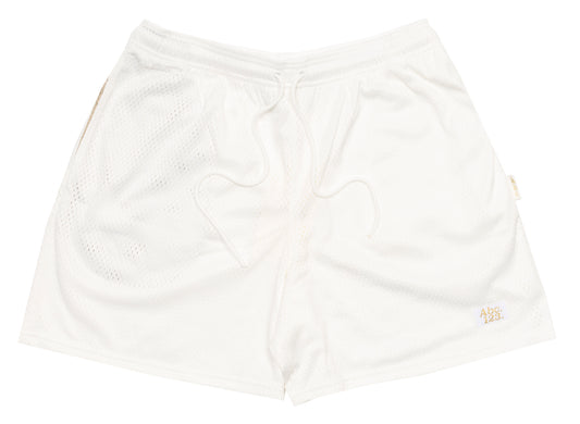 Advisory Board Crystals Abc. 123. Mesh Shorts in Selenite