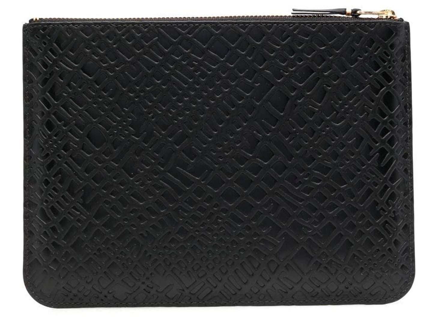 Comme des Garçon Embossed Roots Wallet in Black