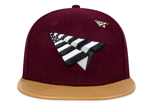 Paper Planes Original Crown Wool & Leather Snapback