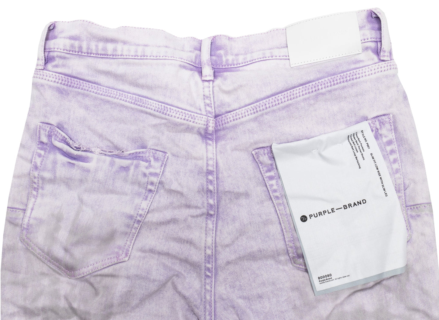 Purple Brand Heavy Repair Plaid Patch Jeans