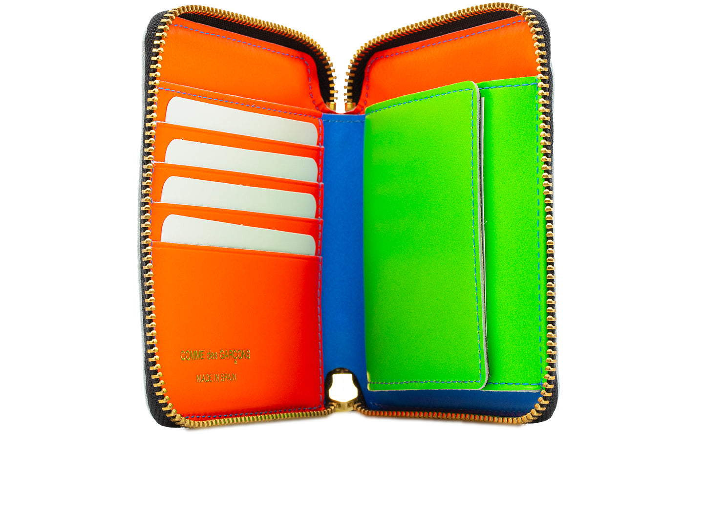 Comme des Garçon Super Fluo Wallet in Blue