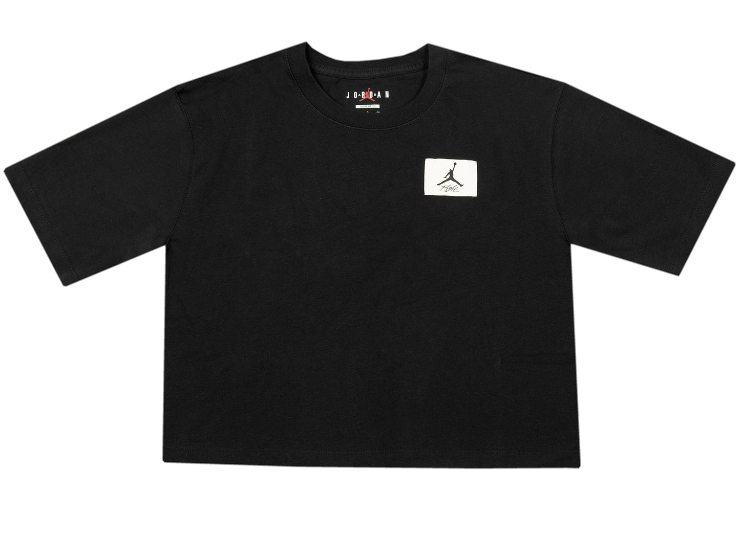 T-shirt Jordan Essentials Boxy pour femme en noir