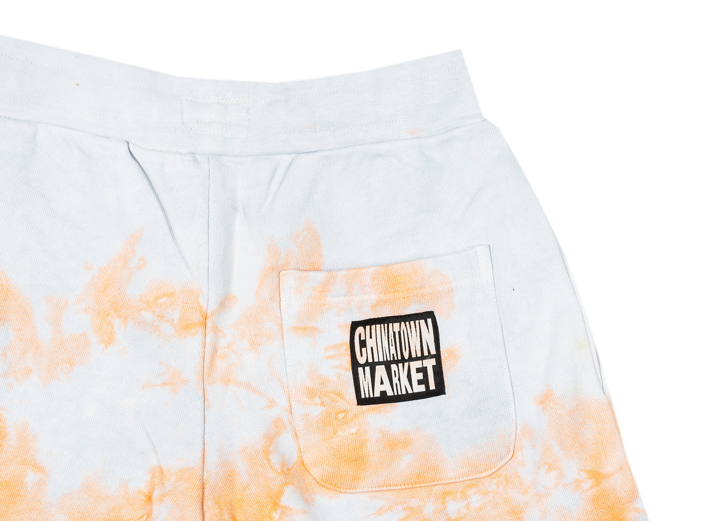 Shorts molletonnés tie-dye Chinatown Market Peace on Earth Clouds gris