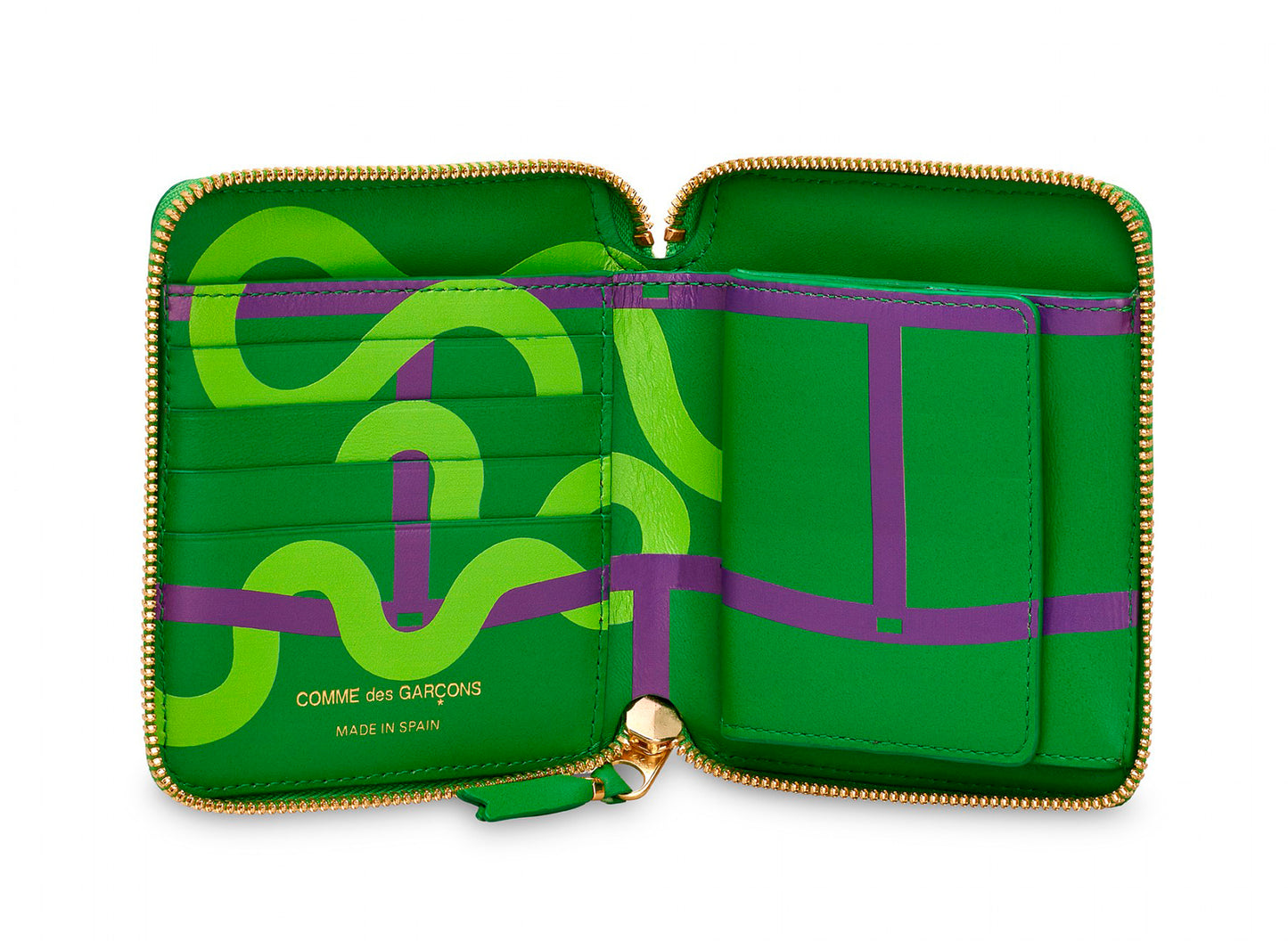 Comme des Garçon Ruby Eyes Wallet in Green