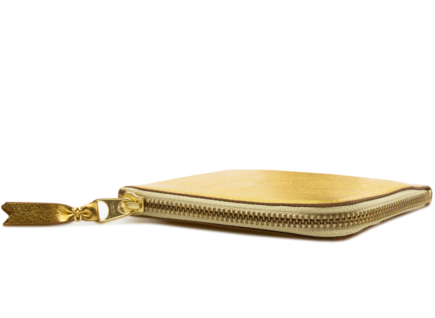 Comme des Garçon Classic Gold Line Wallet in Gold
