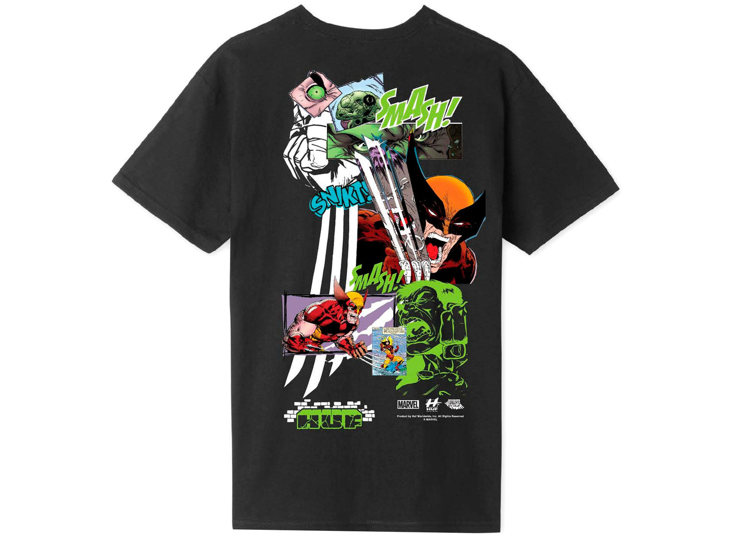 T-shirt Smash Up manches courtes HUF