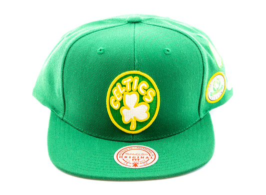 Mitchell & Ness Blue Under Finals Snapback HWC Boston Celtics