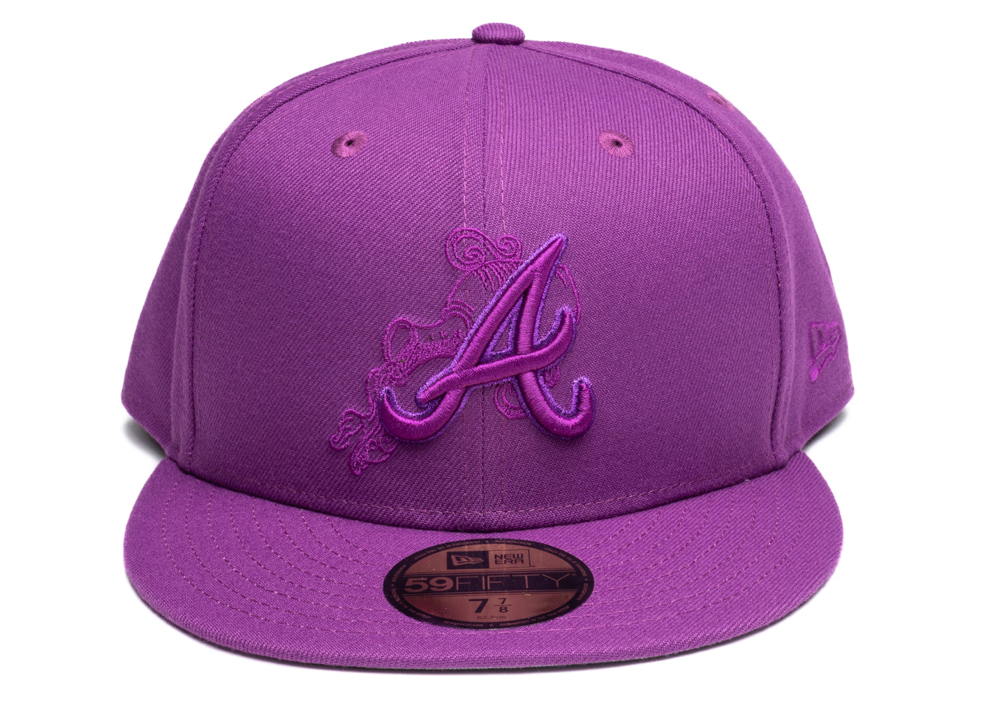 atlanta braves fitted hat