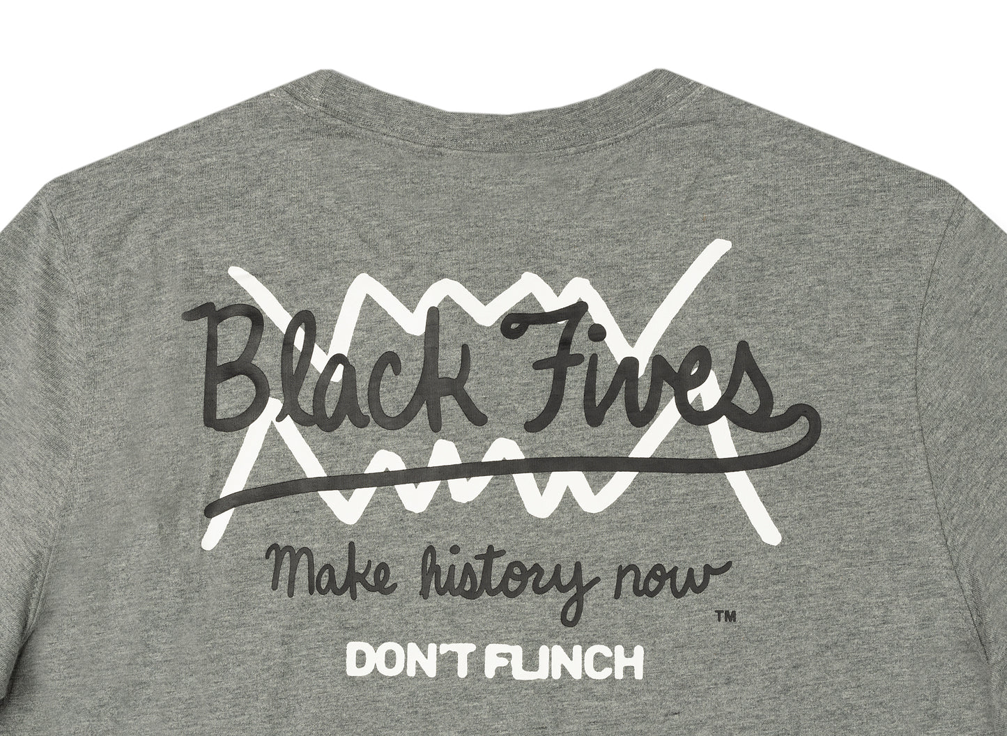 T-shirt Puma Black Fives manches courtes gris