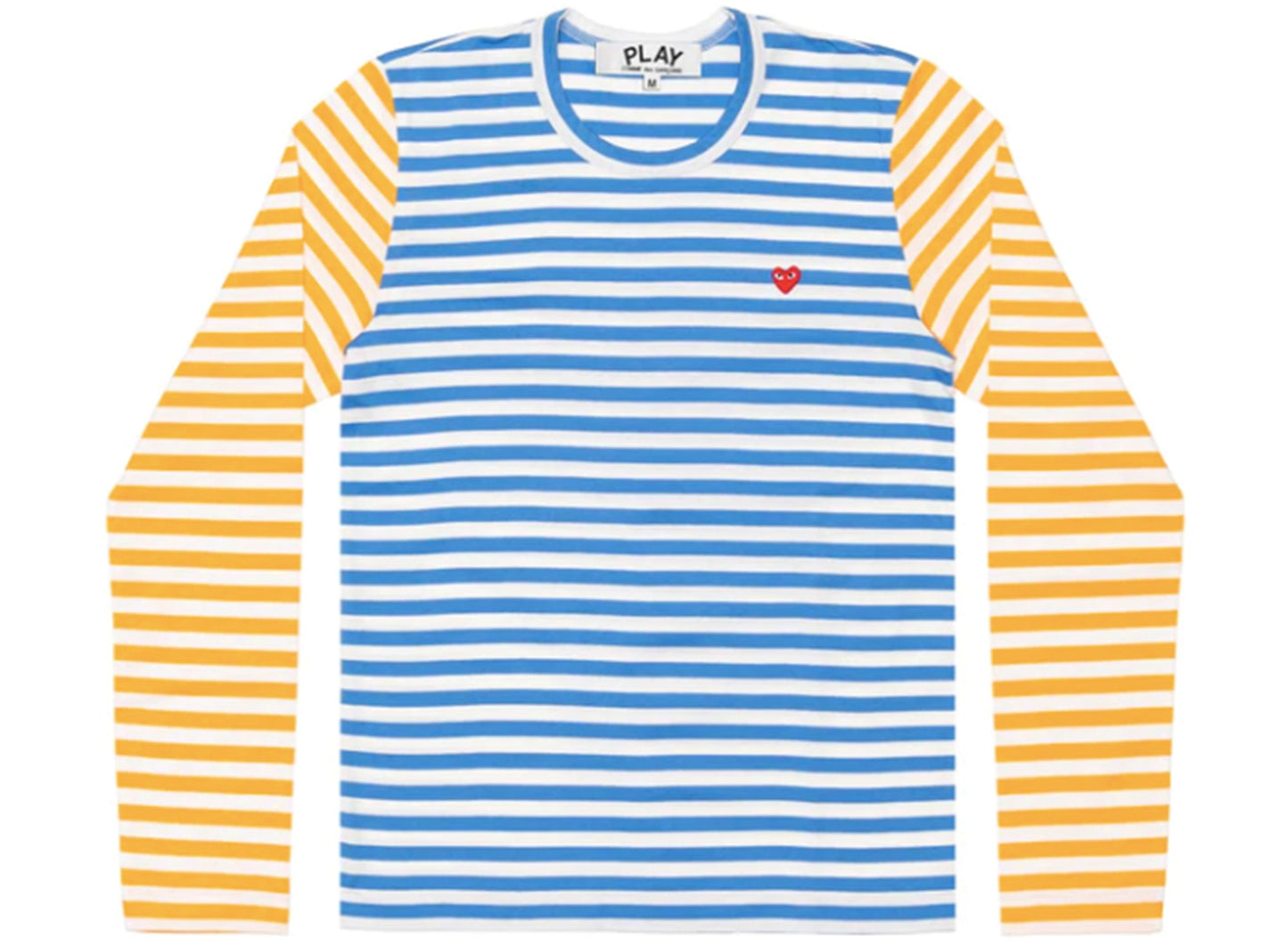 T-shirt manches longues rayé bicolore Comme des Garçons PLAY