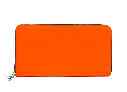 Comme des Garçon Super Fluo Wallet in Orange