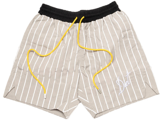 Diet Starts Monday Pinstripe Shorts in Grey