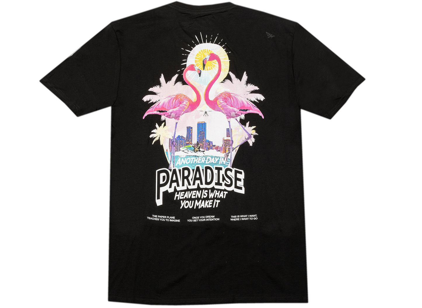 T-shirt Paper Planes Pastel Paradise noir