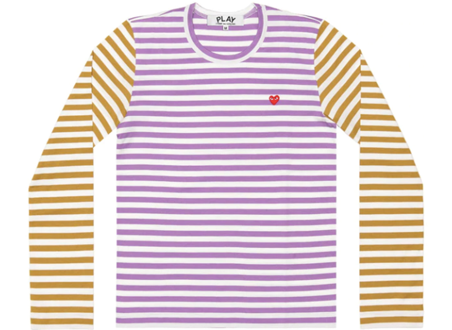 T-shirt manches longues rayé bicolore Comme des Garçons PLAY