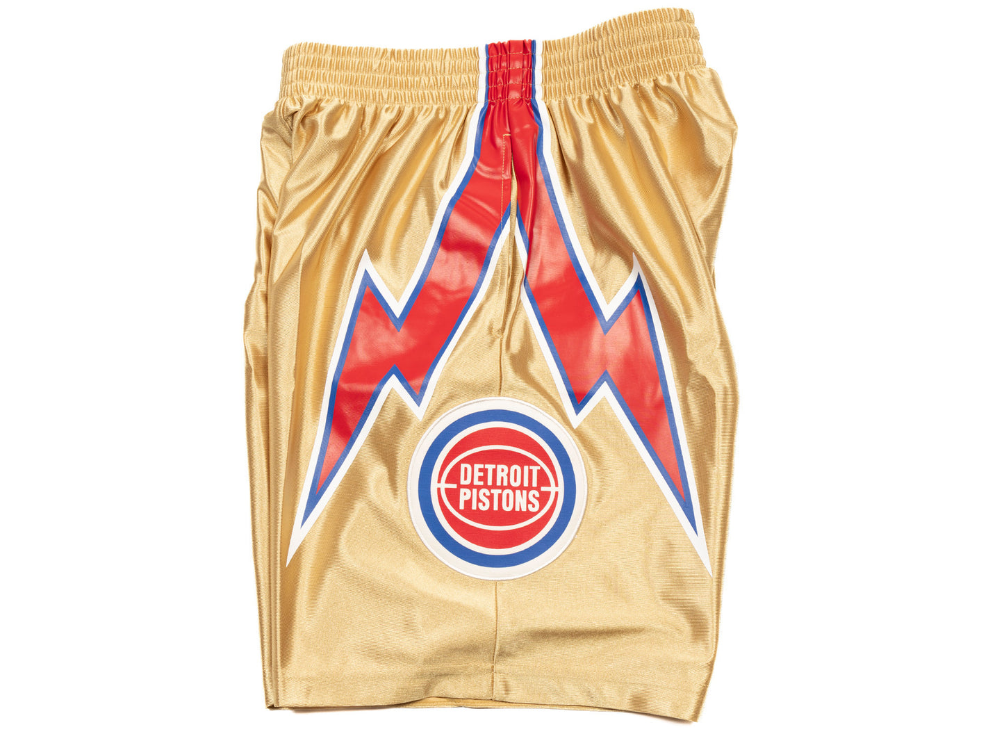 Mitchell & Ness NBA 75th Gold Swingman Pistons Shorts