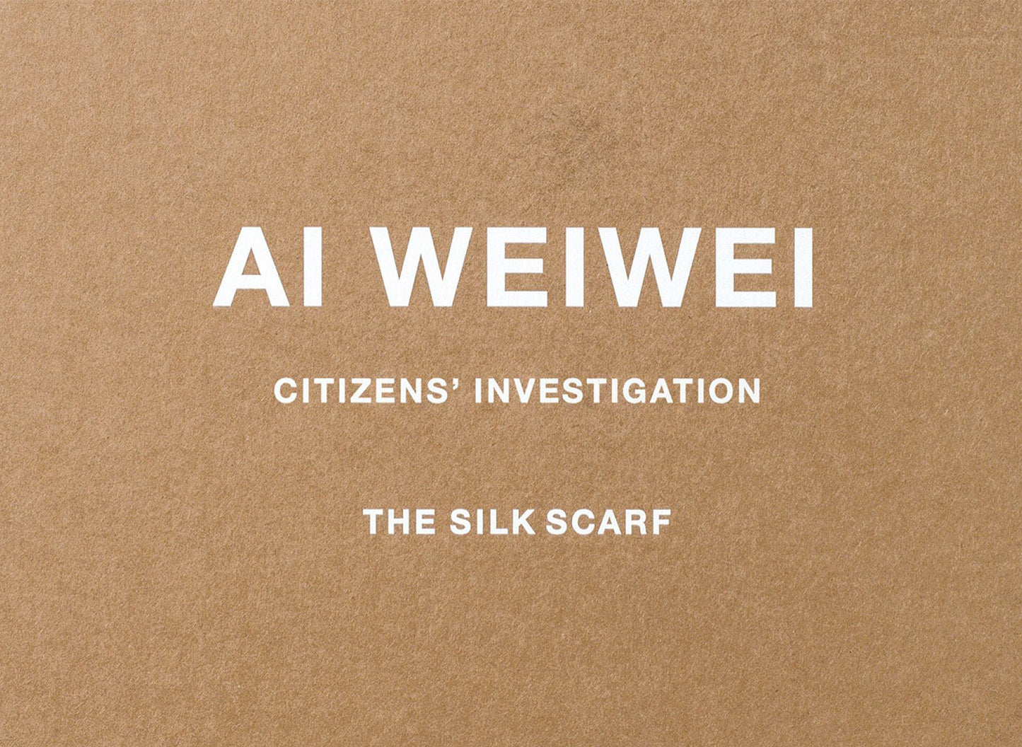 Taschen Limited Edition ‘Citizens’ Investigation’ Scarf by Ai Weiwei